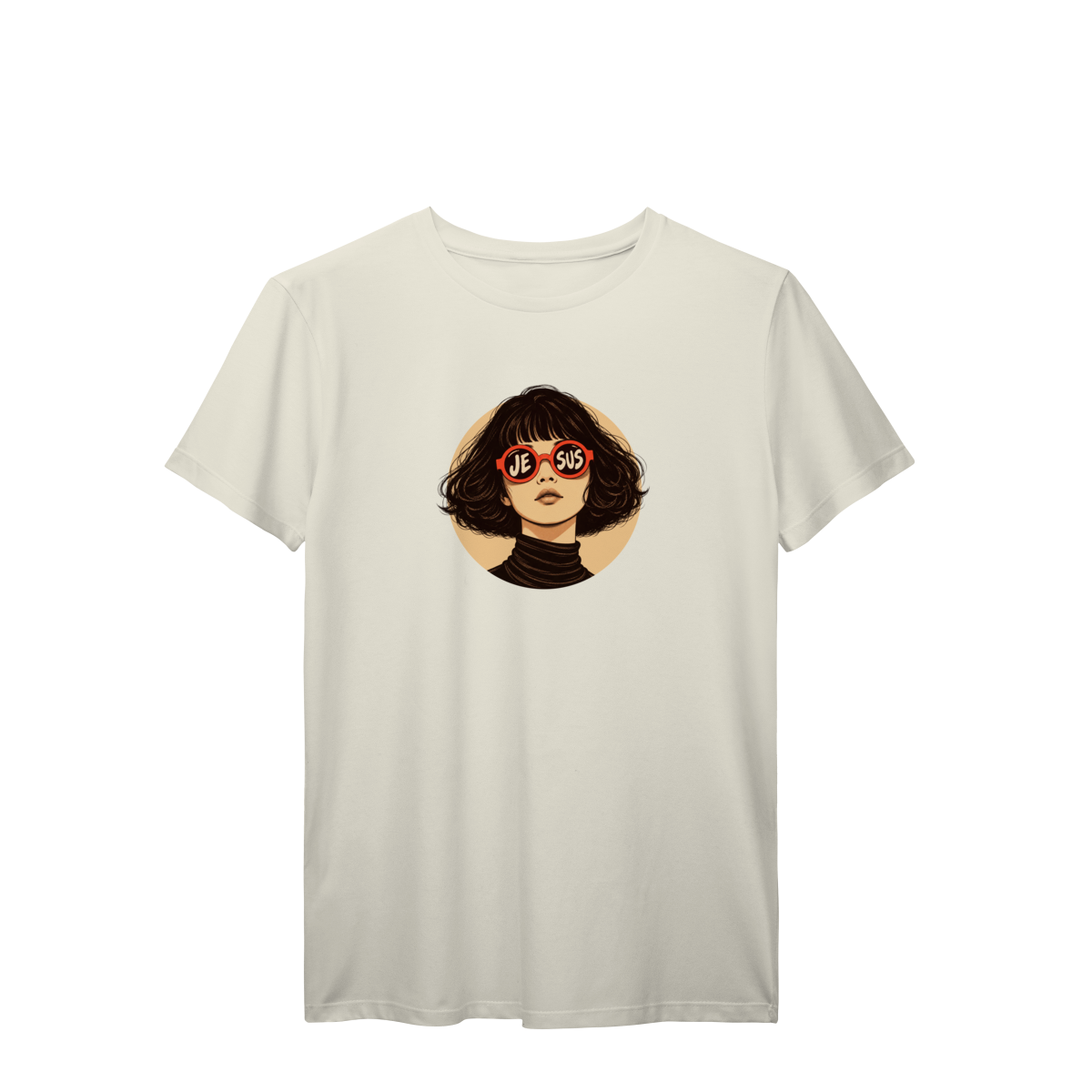 Camiseta Menina Óculos Jesus