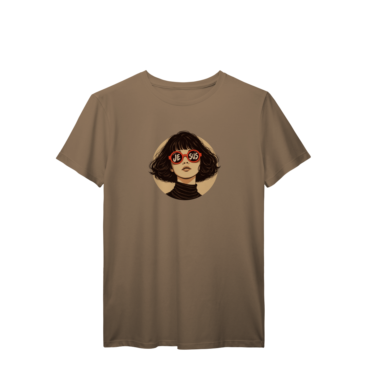 Camiseta Menina Óculos Jesus